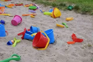 baldinho de areia